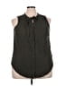 Torrid 100% Rayon Black Sleeveless Button-Down Shirt Size 3X (3) - photo 1