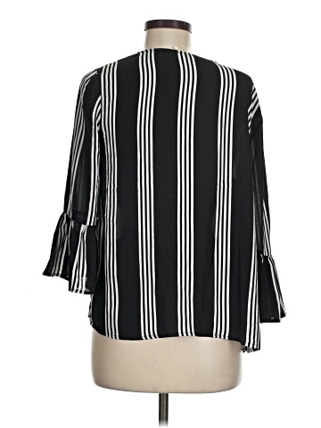 Como Black 3/4 Sleeve Blouse (view 2)