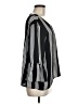 Como Black 100% Polyester Black 3/4 Sleeve Blouse Size M - photo 4