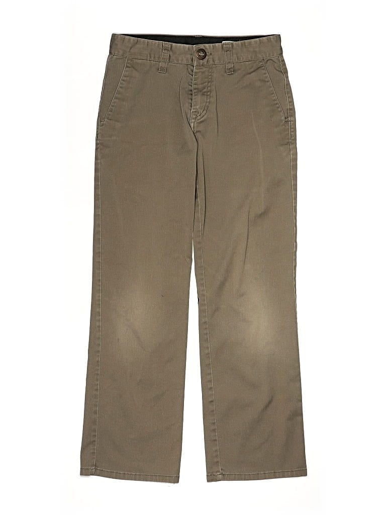 Pre-owned Volcom Kids' Khaki Pant In Brown
