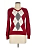 St. John's Bay 100% Cotton Argyle Red Pullover Sweater Size M (petite) - photo 1