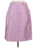 Tocca 100% Silk Checkered-gingham Pink Silk Skirt Size 6 - photo 2