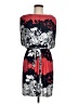 En Focus Studio Print Red Casual Dress Size 8 - photo 1