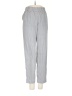 Unbranded 100% Polyester Checkered-gingham Gray White Casual Pants Size 4 - photo 1