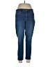 Christopher & Banks Solid Blue Jeans Size 12 - photo 1
