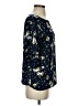 Ann Taylor LOFT Outlet 100% Polyester Stars Blue 3/4 Sleeve Blouse Size S - photo 4