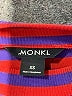 Monki Stripes Purple Turtleneck Sweater Size XS - photo 7