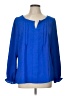 Blooming Jelly Blue Long Sleeve Blouse Size L - photo 1