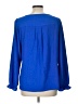 Blooming Jelly Blue Long Sleeve Blouse Size L - photo 2