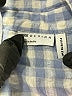 ASOS Design Checkered-gingham Blue Long Sleeve Button-Down Shirt Size 4 - photo 7