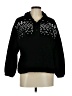 Ann Taylor LOFT 100% Polyester Fair Isle Black Fleece Size M (petite) - photo 1