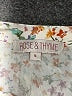 Rose & Thyme 100% Rayon Floral Ivory 3/4 Sleeve Blouse Size S - photo 7