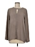 Premise Studio 100% Polyester Gray Brown Long Sleeve Blouse Size M - photo 1