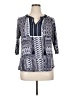 RXB 100% Rayon Blue 3/4 Sleeve Blouse Size XL - photo 1