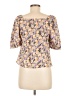 Assorted Brands 100% Polyester Tan Short Sleeve Blouse Size M - photo 2
