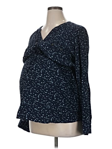 Motherhood Long Sleeve Blouse (view 1)