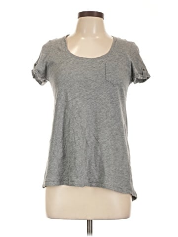 Blue Saks Fifth Avenue Short Sleeve T-Shirt (view 1)