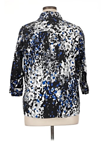 212 Collection 3/4 Sleeve Button-Down Shirt (view 2)