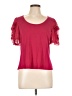 DR2 Burgundy Red Short Sleeve Top Size L - photo 1