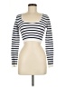 Stradivarius Ivory Long Sleeve Top Size M - photo 1