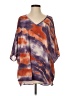 Adrienne Tie-dye Purple 3/4 Sleeve Blouse Size S - photo 1