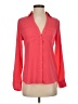 Express 100% Polyester Red Long Sleeve Blouse Size XS - photo 1