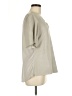 AS by DF 100% Leather Gray Short Sleeve Blouse Size M - photo 4