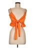 Shein 100% Polyester Orange Tank Top Size 6 - photo 1