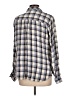 Erika 100% Rayon Plaid Gray Long Sleeve Button-Down Shirt Size L - photo 2