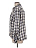 Erika 100% Rayon Plaid Gray Long Sleeve Button-Down Shirt Size L - photo 5