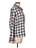 Erika 100% Rayon Plaid Gray Long Sleeve Button-Down Shirt Size L - photo 4