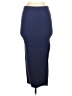 Open Edit Solid Blue Formal Skirt Size S - photo 1