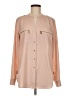 Calvin Klein 100% Polyester Color Block Tan Long Sleeve Blouse Size M - photo 1
