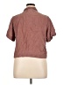 Amour Vert 100% Cupro Brown Short Sleeve Button-Down Shirt Size XL - photo 2