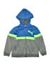 Puma 100% Polyester Blue Gray Zip Up Hoodie Size 5 - photo 1