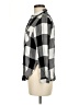 Zara Basic Checkered-gingham Gray Long Sleeve Button-Down Shirt Size M - photo 5