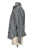 J.Crew 100% Cotton Checkered-gingham Black Blue Long Sleeve Button-Down Shirt Size 2 - photo 5