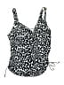 Lands' End Print Black Swimsuit Top Size 12 (petite) - photo 1