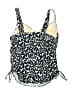 Lands' End Print Black Swimsuit Top Size 12 (petite) - photo 2