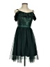 Assorted Brands 100% Polyester Stars Green Cocktail Dress Size XS - photo 1