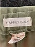Happily Grey Solid Green Shorts Size S - photo 4