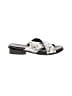 French Connection Silver Black Sandals Size 6 1/2 - photo 1