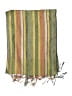 Unbranded Stripes Green Tan Scarf One size - photo 2