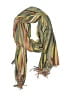 Unbranded Stripes Green Tan Scarf One size - photo 1