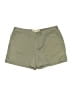 Eddie Bauer Solid Green Khaki Shorts Size 16 - photo 1