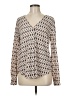 Premise Studio Ivory Tan Long Sleeve Blouse Size M - photo 1