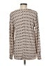 Premise Studio Ivory Tan Long Sleeve Blouse Size M - photo 2