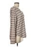 Premise Studio Ivory Tan Long Sleeve Blouse Size M - photo 4