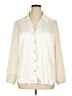 Susan Graver Metallic Ivory Long Sleeve Blouse Size 1X - photo 1
