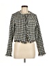 Venus 100% Polyester Houndstooth Ivory Jacket Size 8 - photo 1